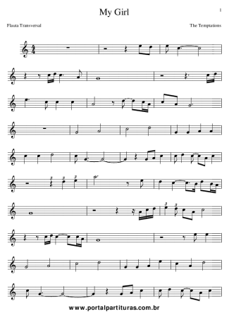 The Temptations  score for Flute
