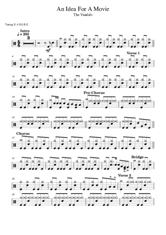 Score for Drums