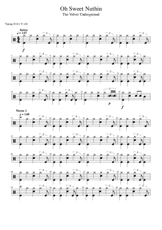 Score for Drums
