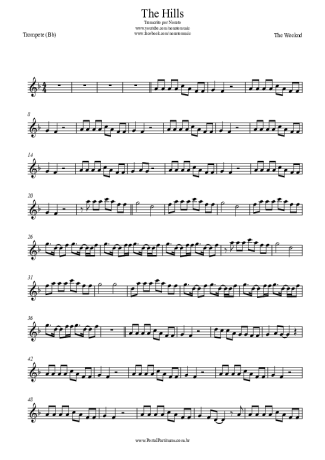 The Weeknd  score for Trumpet