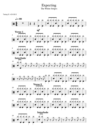 Score for Drums