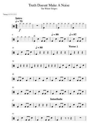 Score for Drums