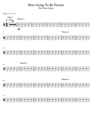 The White Stripes  score for Drums