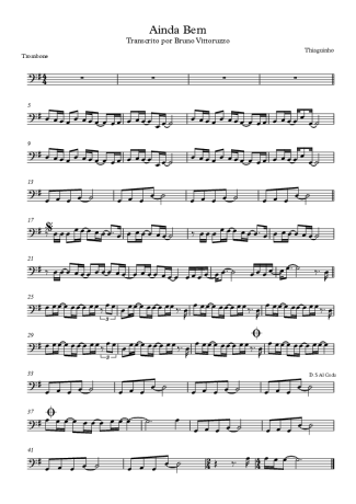 Thiaguinho  score for Trombone