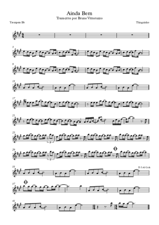 Thiaguinho  score for Trumpet