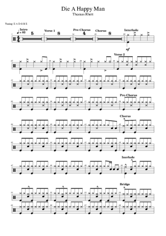 Score for Drums
