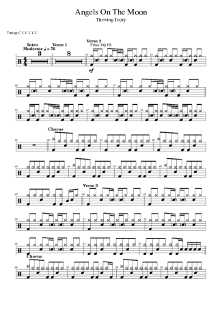 Score for Drums