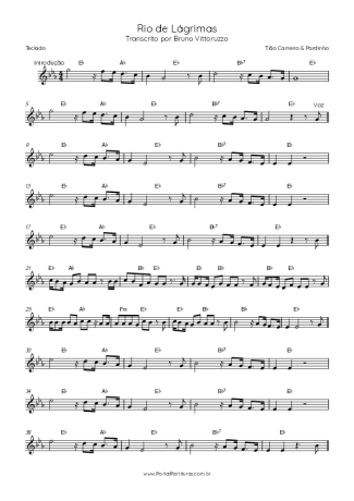 Tião Carreiro & Pardinho  score for Keyboard