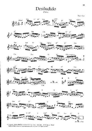 Tico-Tico Desiludido score for Violin