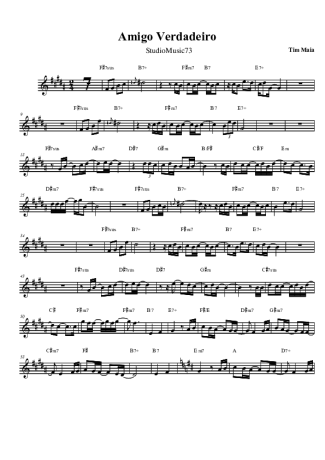 Tim Maia  score for Tenor Saxophone Soprano (Bb)