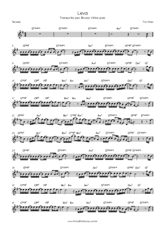 Tim Maia  score for Keyboard