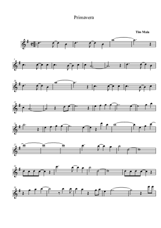 Tim Maia  score for Tenor Saxophone Soprano (Bb)