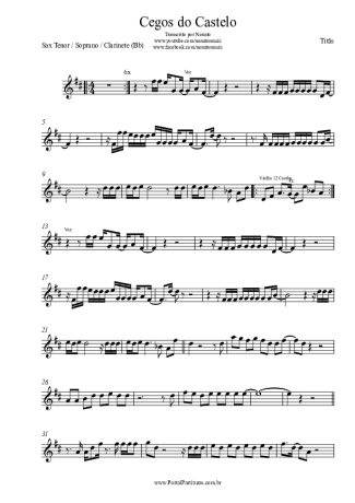 Titãs  score for Clarinet (Bb)