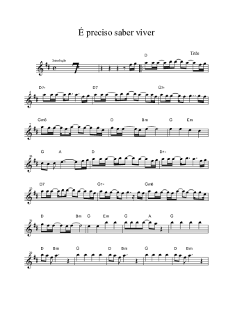 Titãs  score for Alto Saxophone