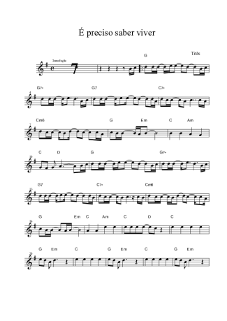 Titãs  score for Tenor Saxophone Soprano (Bb)
