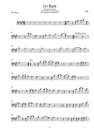 Titãs  score for Trombone