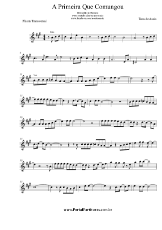 Toca de Assis  score for Flute