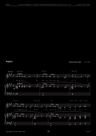 Tom Jobim  score for Piano