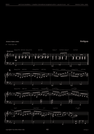 Tom Jobim  score for Piano