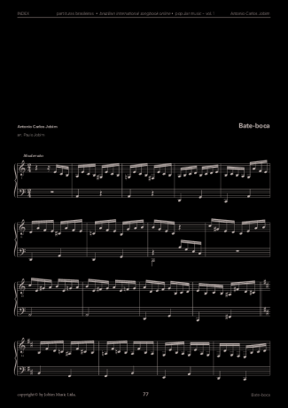 Tom Jobim  score for Piano