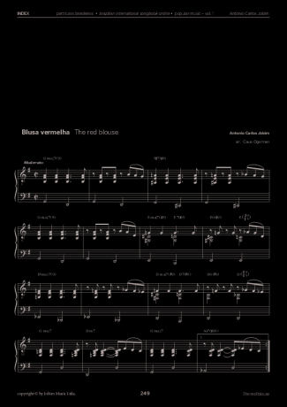 Tom Jobim  score for Piano