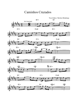 Tom Jobim  score for Tenor Saxophone Soprano (Bb)