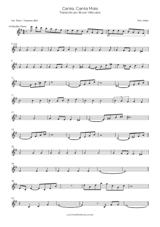 Score for Tenor Saxophone Soprano (Bb)