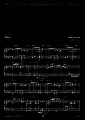 Tom Jobim Choro score for Piano