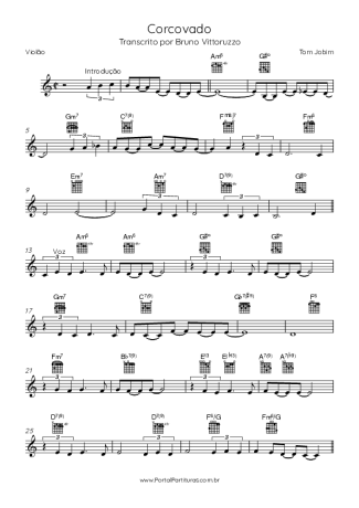 Tom Jobim  score for Acoustic Guitar