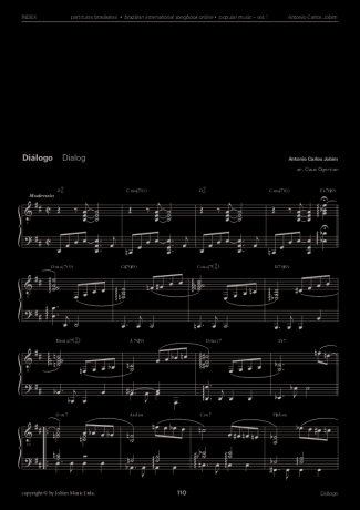 Tom Jobim  score for Piano