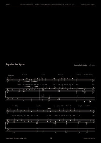 Tom Jobim  score for Piano