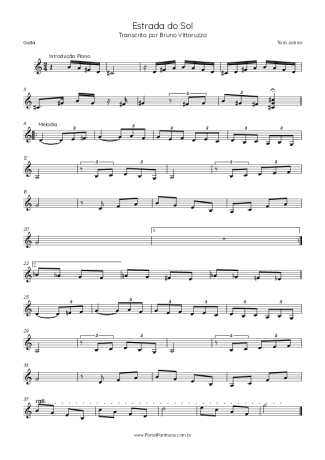 Tom Jobim Estrada Do Sol score for Harmonica