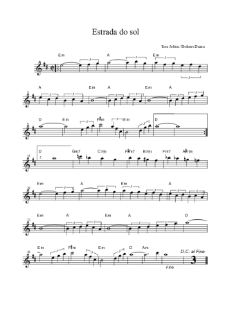 Tom Jobim  score for Alto Saxophone