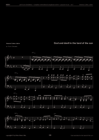 Tom Jobim God And The Devil In The Land Of The Sun score for Piano