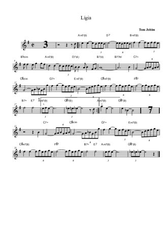Tom Jobim Lígia score for Alto Saxophone