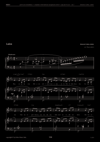 Tom Jobim  score for Piano