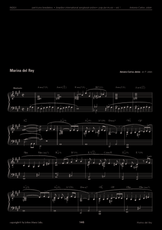 Tom Jobim  score for Piano