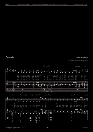 Tom Jobim  score for Piano