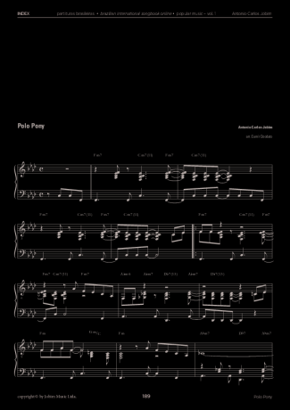 Tom Jobim  score for Piano