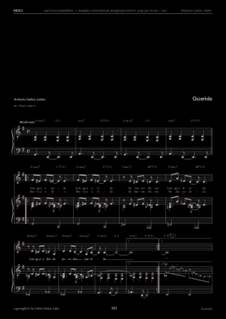 Tom Jobim  score for Piano