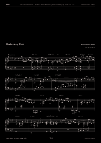 Tom Jobim  score for Piano