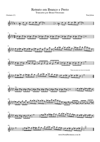 Tom Jobim  score for Clarinet (C)