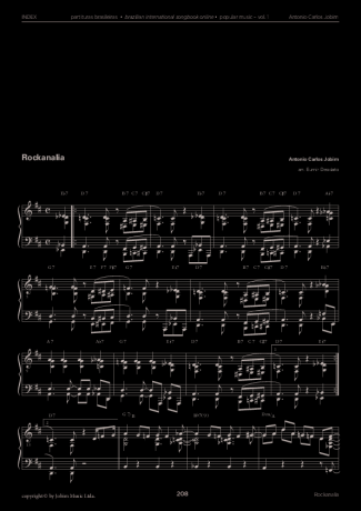 Tom Jobim Rockanalia score for Piano