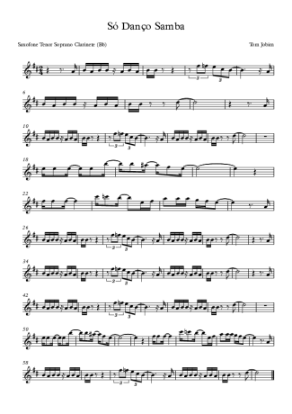 Tom Jobim  score for Clarinet (Bb)