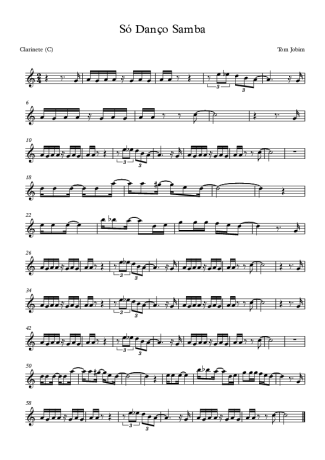 Tom Jobim  score for Clarinet (C)