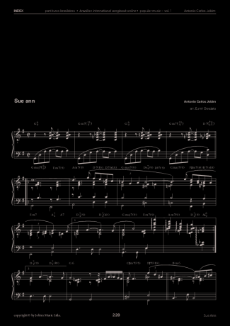 Tom Jobim  score for Piano