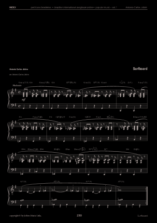 Tom Jobim  score for Piano