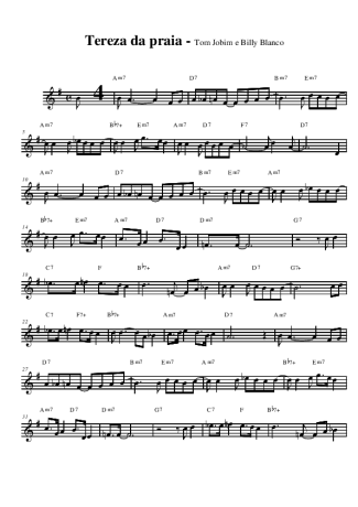 Tom Jobim Tereza da Praia score for Alto Saxophone