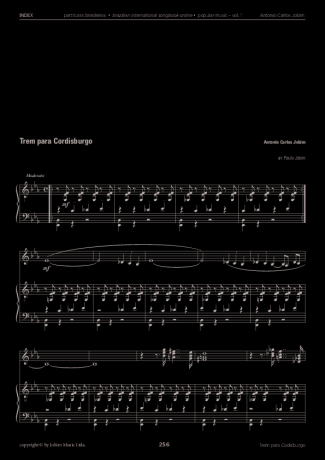 Tom Jobim Trem Para Cordisburgo score for Piano
