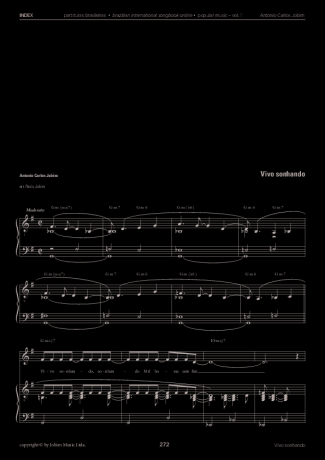 Tom Jobim  score for Piano